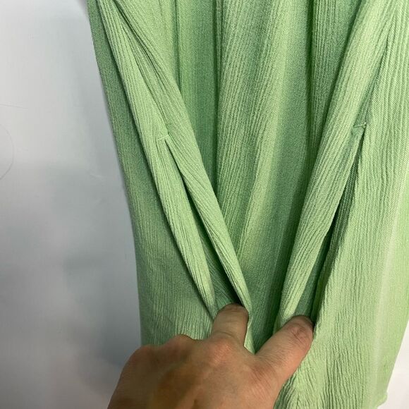 5 for $25🔥O'Neill Green V-Neck Mini Dress Medium - Picture 6 of 8